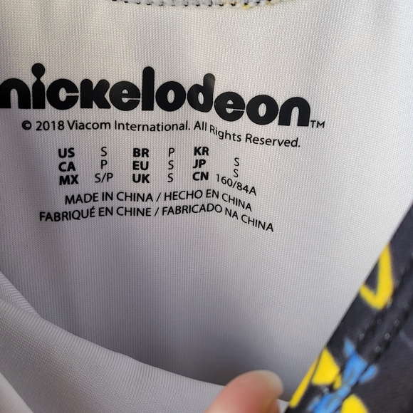 Forever 21 Black Green Full Rugrats Graphic One-Piece Swimsuit Small Multicolor - Picture 5 of 9